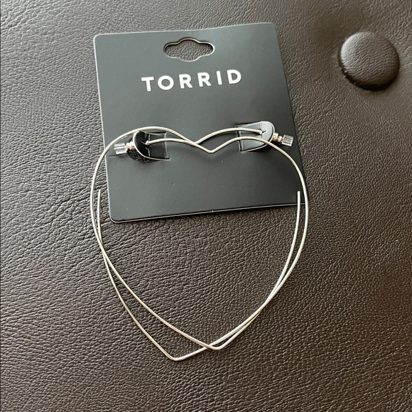 torrid Jewelry - torrid Silver Heart Hoop Earrings - Open Heart Statement Hoops